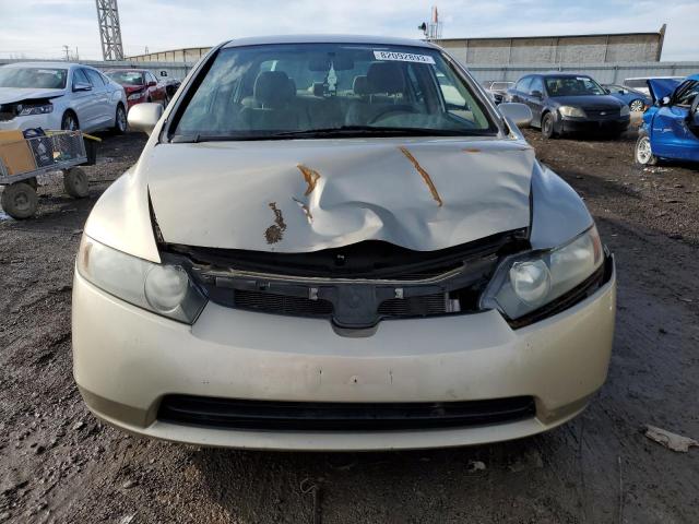 1HGFA16578L107493 - 2008 HONDA CIVIC LX GOLD photo 5