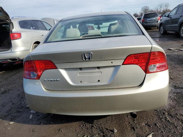 1HGFA16578L107493 - 2008 HONDA CIVIC LX GOLD photo 6