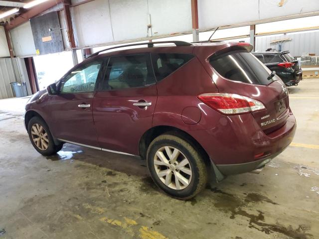 JN8AZ1MU8CW108417 - 2012 NISSAN MURANO S BURGUNDY photo 2