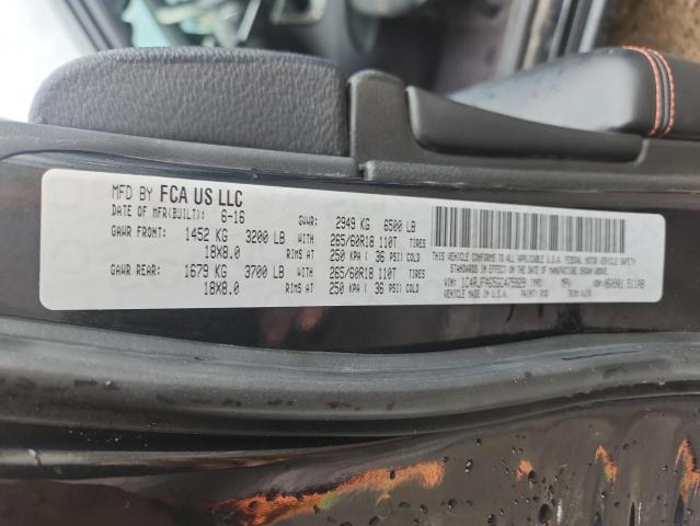 1C4RJFAG5GC475929 - 2016 JEEP GRAND CHER LAREDO შავი ფოტო 13