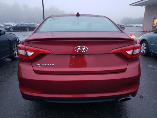 5NPE24AFXGH328016 - 2016 HYUNDAI SONATA SE RED photo 6