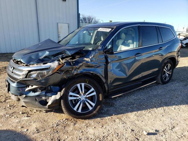 5FNYF5H54GB009584 - 2016 HONDA PILOT EXL BLUE photo 1