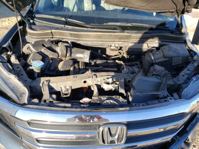 5FNYF5H54GB009584 - 2016 HONDA PILOT EXL BLUE photo 12