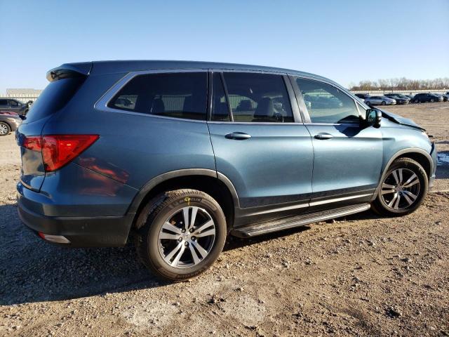 5FNYF5H54GB009584 - 2016 HONDA PILOT EXL BLUE photo 3