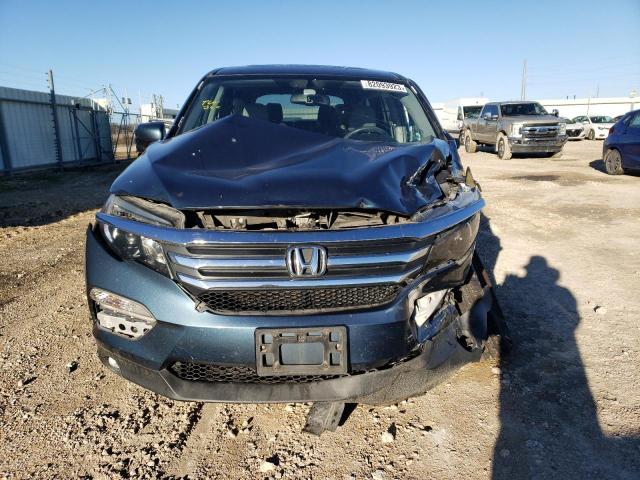 5FNYF5H54GB009584 - 2016 HONDA PILOT EXL BLUE photo 5