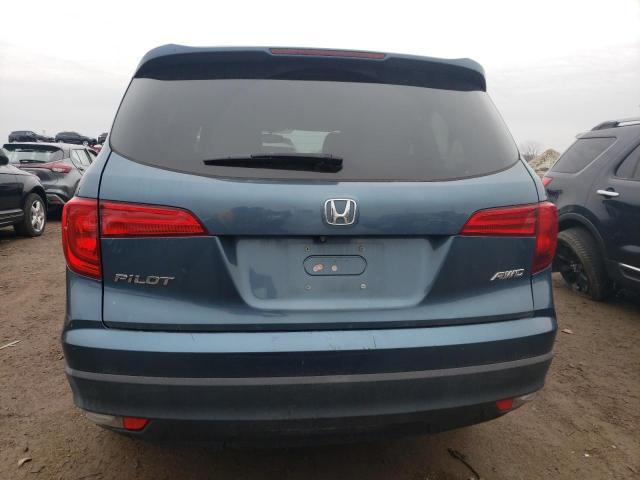 5FNYF6H58HB048573 - 2017 HONDA PILOT EXL BLUE photo 6