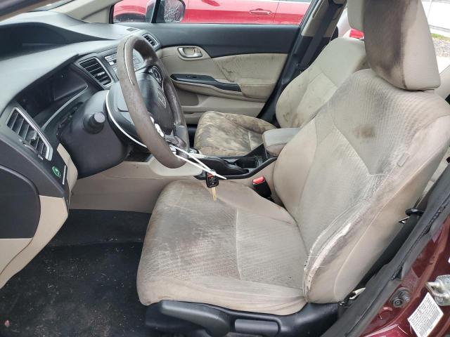19XFB2F54EE215642 - 2014 HONDA CIVIC LX Bordo foto 7