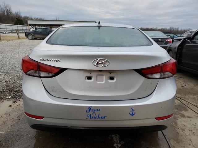 KMHDH4AE7EU172730 - 2014 HYUNDAI ELANTRA SE SILVER photo 6