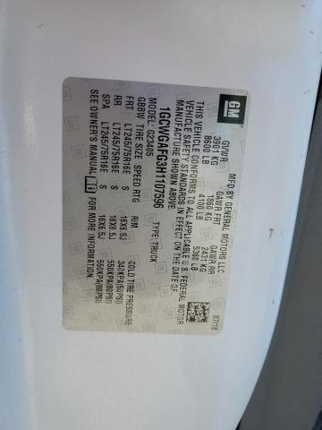 1GCWGAFG3H1107596 - 2017 CHEVROLET EXPRESS G2 白色 照片 14