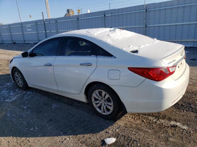 5NPEB4AC4BH150666 - 2011 HYUNDAI SONATA GLS WHITE photo 2