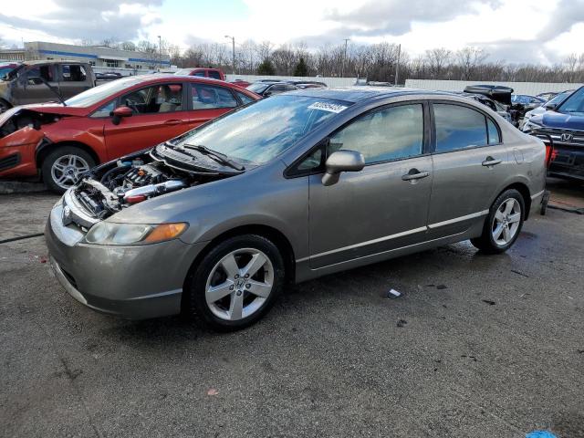 1HGFA15858L020302 - 2008 HONDA CIVIC EX GRAY photo 1