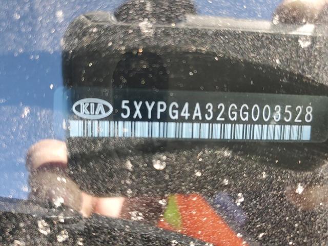 5XYPG4A32GG003528 - 2016 KIA SORENTO LX SILVER photo 13