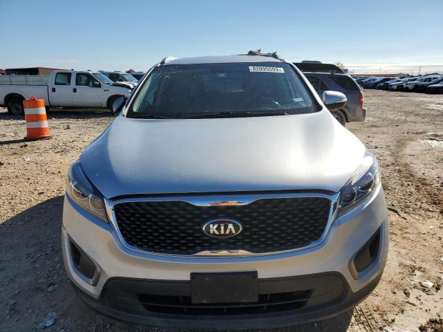 5XYPG4A32GG003528 - 2016 KIA SORENTO LX SILVER photo 5