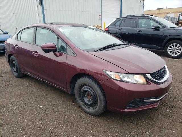 2HGFB2F51FH050107 - 2015 HONDA CIVIC LX BURGUNDY photo 4