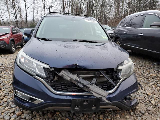 2HKRM4H73FH701213 - 2015 HONDA CR-V EXL BLUE photo 5