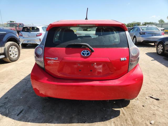 JTDKDTB3XC1007266 - 2012 TOYOTA PRIUS C RED photo 6