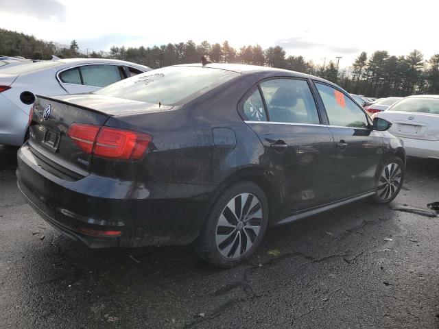 3VW637AJ1GM268643 - 2016 VOLKSWAGEN JETTA HYBRID BLACK photo 3