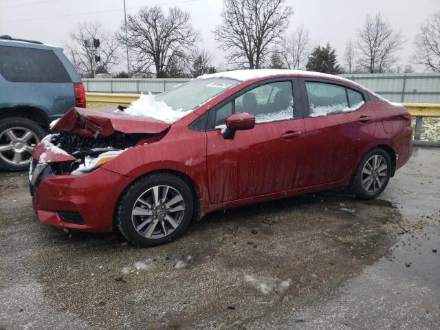 3N1CN8EV5LL806833 - 2020 NISSAN VERSA SV RED photo 1