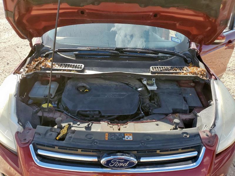 1FMCU0JX9EUE11390 - 2014 FORD ESCAPE TITANIUM BURGUNDY photo 12