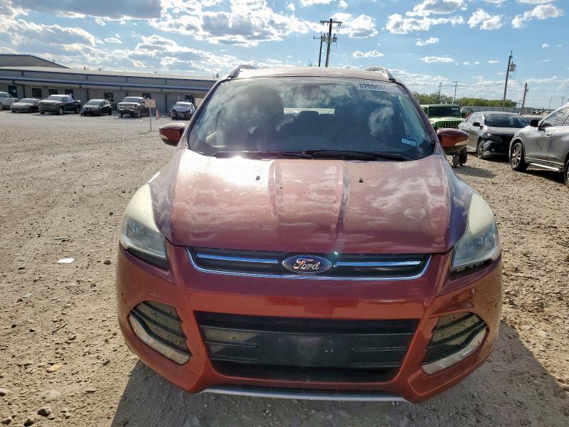 1FMCU0JX9EUE11390 - 2014 FORD ESCAPE TITANIUM BURGUNDY photo 5