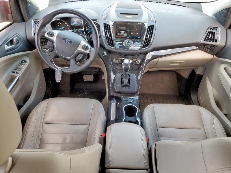 1FMCU0JX9EUE11390 - 2014 FORD ESCAPE TITANIUM BURGUNDY photo 8