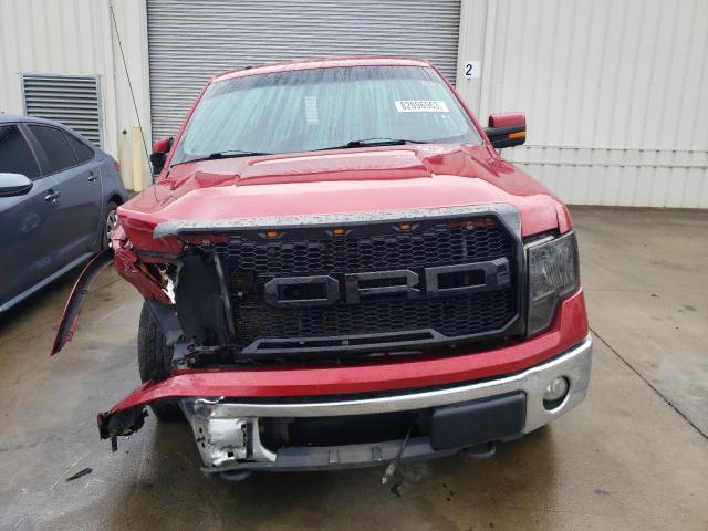 1FTFW1EV7AFC07406 - 2010 FORD F150 SUPERCREW RED photo 5