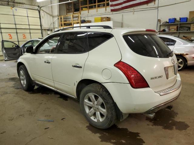 JN8AZ08W06W531308 - 2006 NISSAN MURANO SL WHITE photo 2