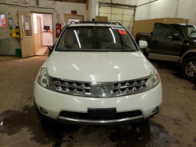 JN8AZ08W06W531308 - 2006 NISSAN MURANO SL WHITE photo 5