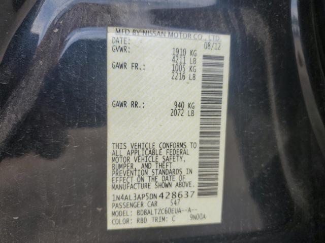 1N4AL3AP5DN428637 - 2013 NISSAN ALTIMA 2.5 黑色 照片 13