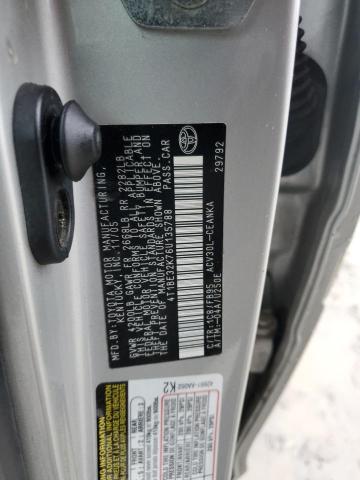 4T1BE32K76U135788 - 2006 TOYOTA CAMRY LE SILVER photo 12