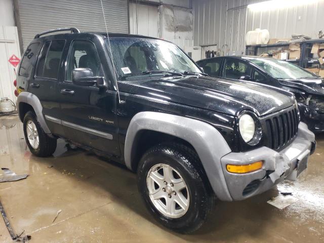 1J4GL48K72W353932 - 2002 JEEP LIBERTY SPORT BLACK photo 4