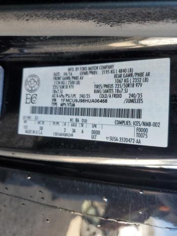 1FMCU9J98HUA06468 - 2017 FORD ESCAPE TITANIUM 黑色 照片 13