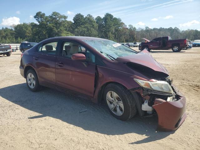 19XFB2F57EE070631 - 2014 HONDA CIVIC LX BURGUNDY photo 4