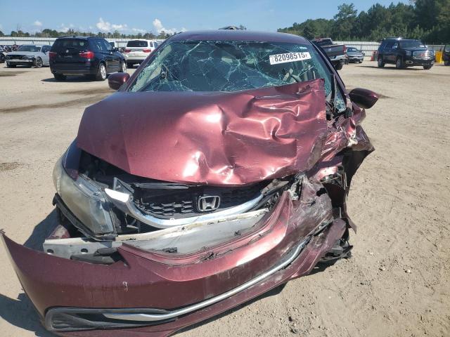 19XFB2F57EE070631 - 2014 HONDA CIVIC LX BURGUNDY photo 5