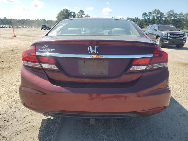 19XFB2F57EE070631 - 2014 HONDA CIVIC LX BURGUNDY photo 6
