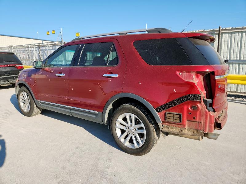 1FM5K7D82DGA25578 - 2013 FORD EXPLORER XLT أحمر صورة 2