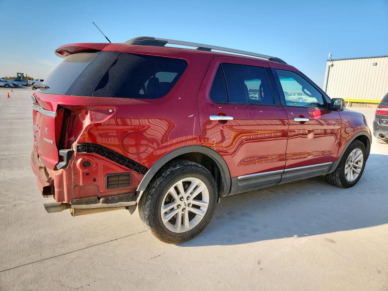 1FM5K7D82DGA25578 - 2013 FORD EXPLORER XLT أحمر صورة 3