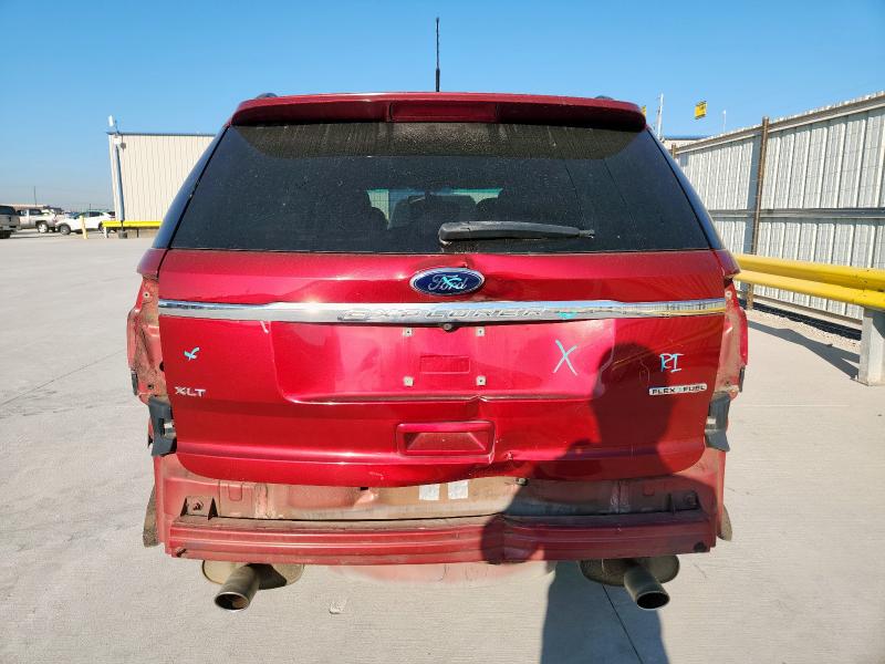 1FM5K7D82DGA25578 - 2013 FORD EXPLORER XLT أحمر صورة 6