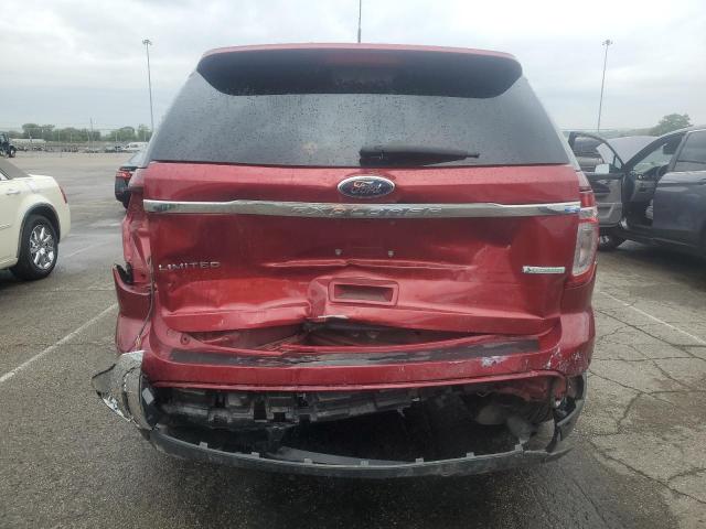 1FM5K7F9XDGC59425 - 2013 FORD EXPLORER LIMITED მუქწითელი ფოტო 6