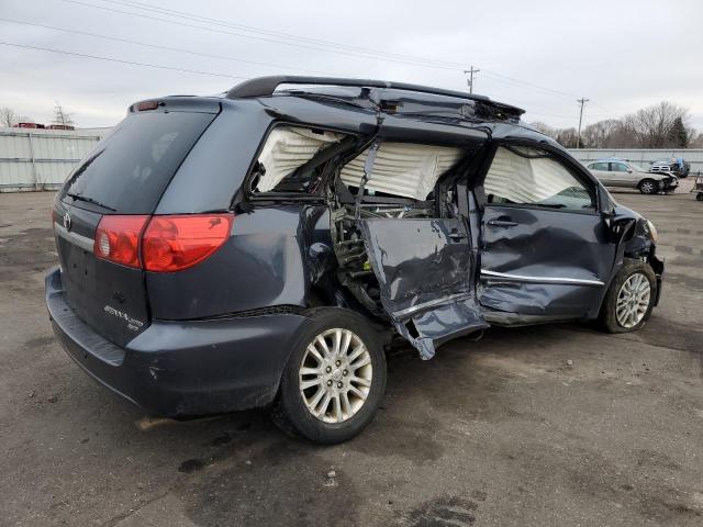 5TDBK22C09S026985 - 2009 TOYOTA SIENNA XLE BLUE photo 3