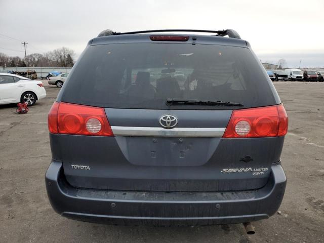 5TDBK22C09S026985 - 2009 TOYOTA SIENNA XLE BLUE photo 6