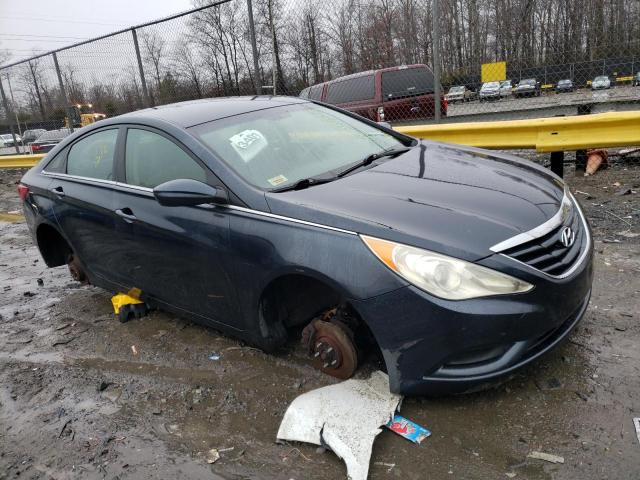 5NPEB4AC5CH491771 - 2012 HYUNDAI SONATA GLS BLUE photo 4