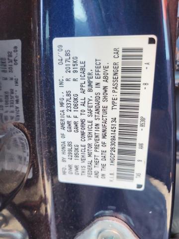 1HGCP26309A145134 - 2009 HONDA ACCORD LX Mavi foto 13