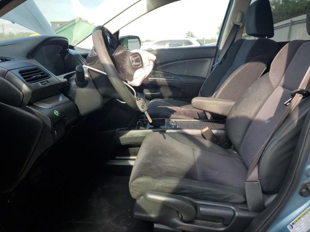 5J6RM4H36DL077486 - 2013 HONDA CR-V LX TURQUOISE photo 7