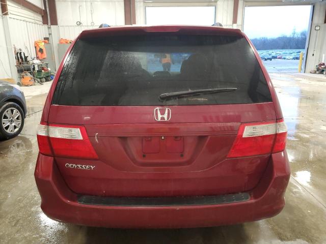 5FNRL38496B401239 - 2006 HONDA ODYSSEY EX RED photo 6