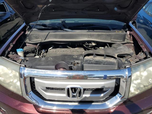 5FNYF4H54BB038778 - 2011 HONDA PILOT EXL ბურგუნდია ფოტო 12
