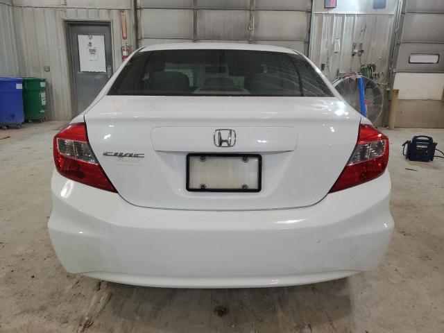 19XFB2F54CE084547 - 2012 HONDA CIVIC LX WHITE photo 6