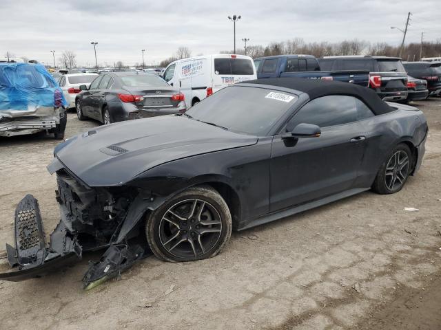 1FATP8UH8J5125166 - 2018 FORD MUSTANG BLACK photo 1