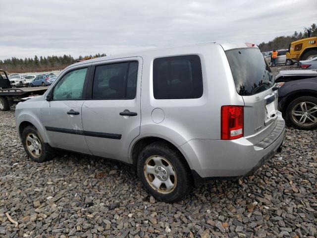 5FNYF4H24DB083518 - 2013 HONDA PILOT LX SILVER photo 2