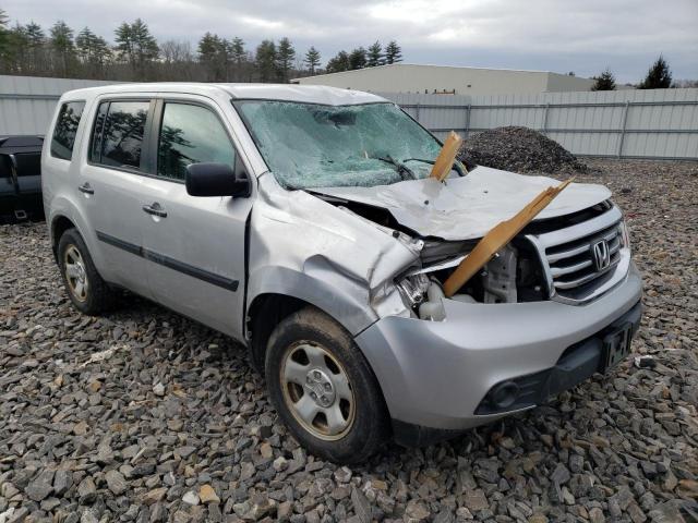 5FNYF4H24DB083518 - 2013 HONDA PILOT LX SILVER photo 4